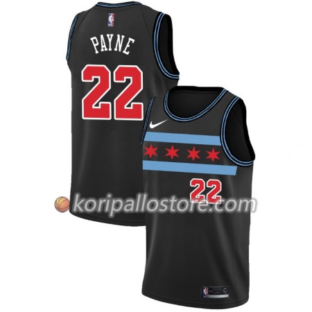 Chicago Bulls Cameron Payne 22 2018-19 Nike City Edition Musta Miesten Pelipaidat Swingman 